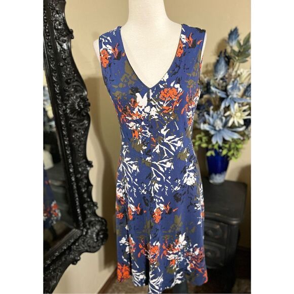 Lysse' Sleeveless Floral Knit Dress Size Small - Picture 1 of 4
